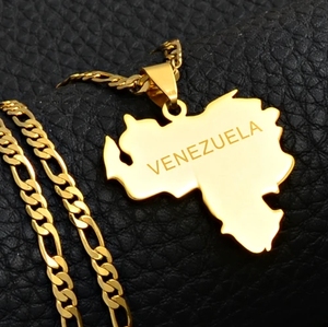 <span class=keywords><strong>Collier</strong></span> pendentif carte du Venezuela en <span class=keywords><strong>or</strong></span>, <span class=keywords><strong>collier</strong></span> en acier inoxydable avec breloque vénézuélienne, ensembles de bijoux, tendances, joyas, <span class=keywords><strong>collier</strong></span> - Product Image 6