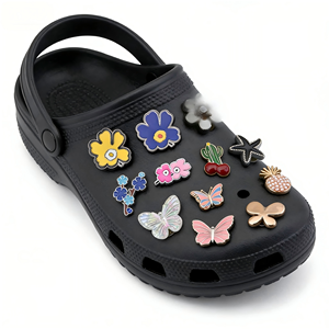 Adornos para Zapatos Ecológicos de ABS, con Forma de Mariposa y Lazo, con Cristales Brillantes, para Niñas y Mujeres, Decoraciones DIY para Verano y Playa, Listos para Enviar - Product Image 4