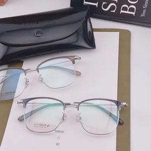 2025 nouveau modèle titane lunettes de haute qualité personnalisable classique affaires Commute lunettes à la mode quotidien Optique - Product Image 1
