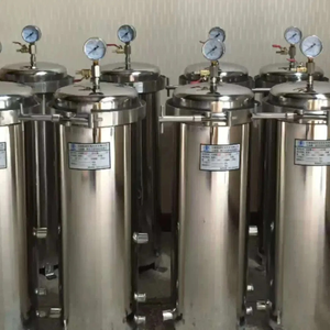 Nouveau filtre industriel automatique en acier inoxydable 304/316 de qualité alimentaire, à un ou plusieurs sacs, débit de 5 GPM, capacité de 500 L/h, 150 - Product Image 1
