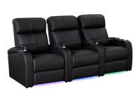 Canapé inclinable de luxe en cuir véritable à trois places, le plus vendu, avec mousse à mémoire de forme, pour home cinéma et salon, en bois