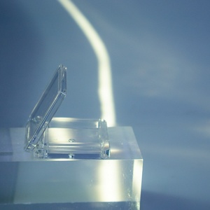 Duy nhất-Màu 2G Trong Suốt <span class=keywords><strong>Eyeshadow</strong></span> Palette Cổ Nhỏ Lưới Rỗng Hộp Nhựa Cho Móng Tay Bột Pha Chế - Product Image 3