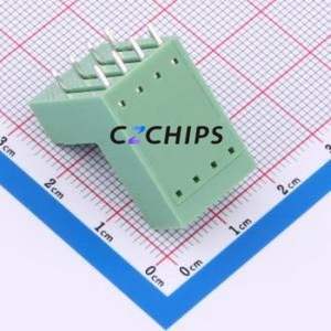 KF2EDGRT-3.5-2*4P Plug-in Terminal Block Bent Lead Through Hole,P=3.5mm Board-to-Board / Socket - Closed 2x4P 3.5mm Green - Product Image 2