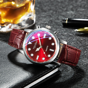 Montres à quartz en cuir PU <span class=keywords><strong>pour</strong></span> hommes, style sport, vente en gros, mode, <span class=keywords><strong>pas</strong></span> <span class=keywords><strong>cher</strong></span>, Relogio Feminino - Product Image 4