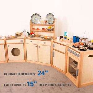 Refrigerador de Madera de Juguete, Juego de Imitación de Cocina, Juego de Cocina Montessori, Muebles Infantiles para Preescolar, Juguetes para Guardería - Product Image 3