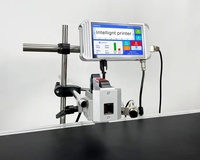 Impresora de inyección de tinta térmica automática con cinta transportadora 12,7 25,4 pulgadas Fecha de caducidad Lote Número de lote Máquina impresora de código