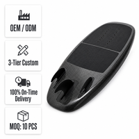 Planche de surf hydrofoil en fibre de carbone 0,98 m pour eaux offshore, logo personnalisé, OEM, ODM, vente en gros avec ailerons en plastique