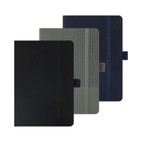Lot de 3 carnets de poche promotionnels YUNCHUN, format A6, petit format, couverture rigide en cuir, reliure cousue, 100 feuilles, numérique