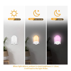 Plug-in LED Night <b>Lights</b> for Kids Smart Remote RGB Night <b>Light</b> - Product Image 4