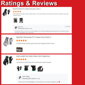 MaxiPact 13G Gants de construction en polyester à haute dextérité sans couture avec gants de sécurité en PU pour le travail anti-dérapant - Product Image 4