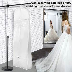 Nuovo Stile Borsa Porta Abiti Pieghevole Antipolvere <span class=keywords><strong>da</strong></span> Appendere Grande Capacità per Abiti <span class=keywords><strong>da</strong></span> <span class=keywords><strong>Sposa</strong></span> e Vestiti Lunghi con Cerniere e <span class=keywords><strong>Tasche</strong></span> Personalizzabile - Product Image 6