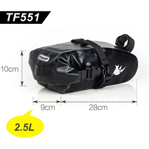 Para Rhinowalk 2.5L impermeable bicicleta sillín bolsa asiento trasero Bikepacking grava bicicleta ciclismo impermeable asiento trasero Bikepacking Bicy - Product Image 4