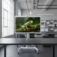 Televisor Inteligente Portátil LED de 43 Pulgadas con Android 15, Pantalla Táctil, Monitor de Pie con Batería de 27000 mAh y Soporte Rodante de 4 Ruedas OEM