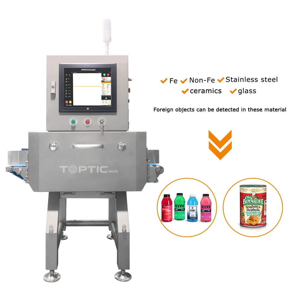Seafood X-ray Foreign Object Detector X Ray Detection Inspection Machine For Glass