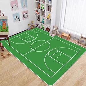 <span class=keywords><strong>Tapis</strong></span> multi-designs <span class=keywords><strong>NBA</strong></span> pour terrain de basket, en velours cristal à poils ras, avec envers en PVC, fabriqué à la machine, adapté aux animaux domestiques, résistant aux taches et antidérapant - Product Image 4