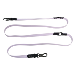 Adjustable Waterproof Hands Free <b>Dog</b> Leash Heavy Duty PVC Dual <b>Hook</b> <b>Dog</b> Lead for Medium Large <b>Dogs</b> Outdoor Walking Running - Product Image 1