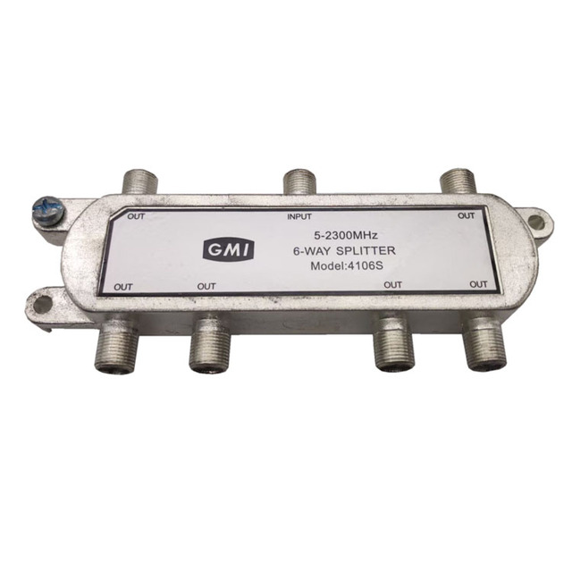 5-2300MHz 6-WAP TV Satellite High RFI Splitter