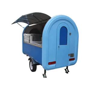 factory price City Street Food Trailer Equipped With Barbecue Oven, Juicer, Coffee Machine, Hot-dog Oven for Culinary