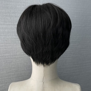 วิกผมผู้ชายผมสั้นตรงสไตล์เกาหลี แนวผมธรรมชาติ แบบเต็มศีรษะ  หมวกตาข่ายกึ่งยืดหยุ่น ใช้ได้ทุกวัน ใยทนความร้อนสูง - Product Image 2