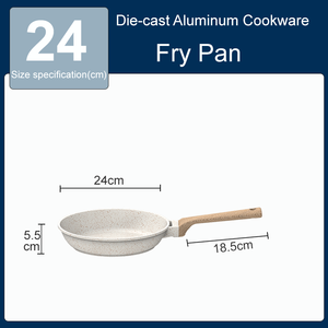 Ensemble de 7 casseroles et poêles en granit blanc, batterie de cuisine à <span class=keywords><strong>induction</strong></span> antiadhésive avec poêles et casseroles (sans PFOS, sans PFOA) - Product Image 3