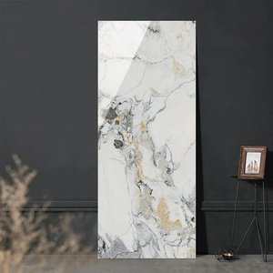 Mặt bàn đá sintered cao cấp bóng mượt màu xanh ngọc Imperial Jade, đá sintered vân tranh làm nền tường TV - Product Image 4