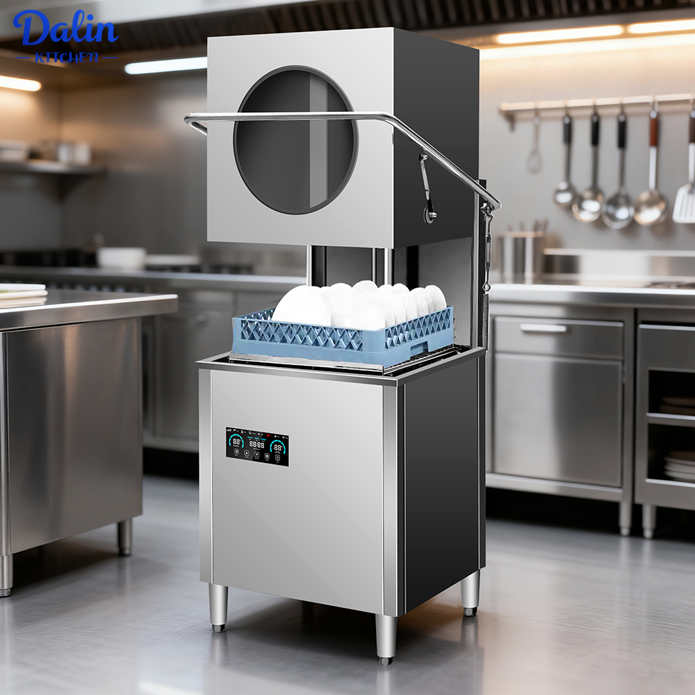 Commercial Smart Industrial Dishwasher Professional Fully Automatic Lave Vaisselle High Temperature Hood Type Dishwasher