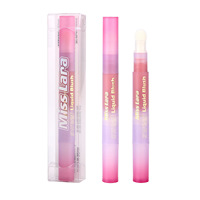 Stick de blush à tête éponge, taille standard, six couleurs, fini liquide chatoyant, illumine le teint, nuances naturelles orange rose, longue tenue