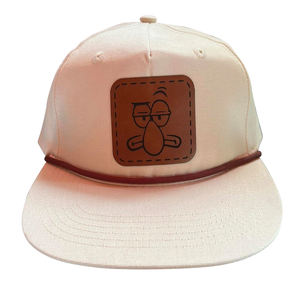 OEM <b>Flat</b> Embroidery Duck Camp Outdoor Sports <b>Hat</b> Rope <b>Cap</b> Unstructured 5 Panel <b>Flat</b> Brim with Rope Snapback Baseball <b>Cap</b> - Product Image 3