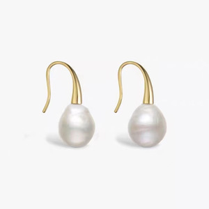 Kit de fabrication de boucles d'oreilles en perles pour femme avec plateau vide en argent S925 pour perles rondes de 9-12 mm et crochets d'oreille tendance - 21774DIY - Product Image 1