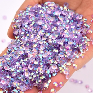 Oleeya Factory Wholesale 2mm - 6mm Flatback Rhinestone Strass Resin Non Hotfix Rhinestone for Nail Phone Jewelry Decoration - Product Image 3