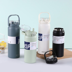 Boacup Stainless Steel Water Bottle Large Capacity Insulated With Handle For Outdoor Camping - Product Image 2