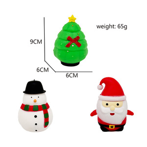 Nouveaux styles de jouets anti-stress Père Noël pour enfants, jouet anti-stress Kawaii en forme de sapin de Noël, cadeau anti-stress - Product Image 6