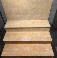 Dalles modernes effet marbre 470x1200mm, marches d'escalier brillantes, style classique, résistantes à l'usure, accents intérieurs, isolation thermique