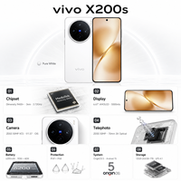 vivo X200s Nouveau Smartphone 5G Original, Appareil Photo Beauté 50MP+50MP, Reconnaissance Faciale, Téléphone Android, Smartphone VIVO x200s