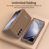 Étui de luxe pour téléphone Samsung Galaxy Z Fold5 / Fold4 5G, série Extraordinaire, étui pliable à charnière pour téléphone complet