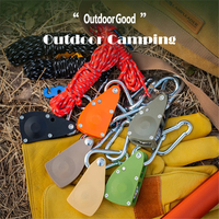 Vente flash : poulie à cliquet pour l'extérieur, poulie fixe pour corde de tente, tendeur de corde réglable, sangle de tension, boucle de corde de camping