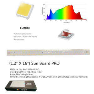 UV LM561C LM281B <span class=keywords><strong>LED</strong></span>-Leuchten für Sun <span class=keywords><strong>Board</strong></span> für Samsung LM301H Evo Mufue Bloom Anwendungsbalkenstreifen zum Erdbeeranbau - Product Image 4