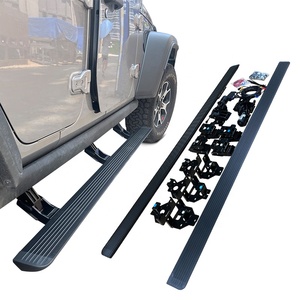 Marchepied électrique en alliage d'aluminium avec éclairage LED blanc pour <span class=keywords><strong>Jeep</strong></span> <span class=keywords><strong>Wrangler</strong></span> 4 portes JL 2019-2025 – Accessoire marchepied motorisé - Product Image 2