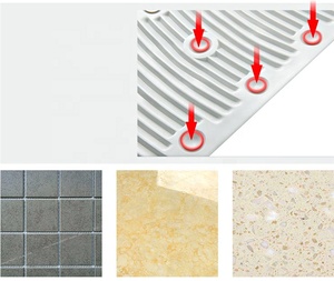 Tapis de lavage pliable suspendu en PVC, planche à linge antidérapante avec ventouse, produit de blanchisserie Portable pour la maison - Product Image 4