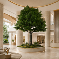 Grand arbre d'orme artificiel en fibre de verre de 700 cm pour la décoration intérieure de mariages, Noël, hôtels, atriums, restaurants et espaces commerciaux