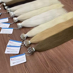 MEGA VENTA: venta al por mayor de cinta Remy virgen de doble estiramiento resaltada personalizada en extensiones de cabello 100% cabello humano cabello crudo - Product Image 2