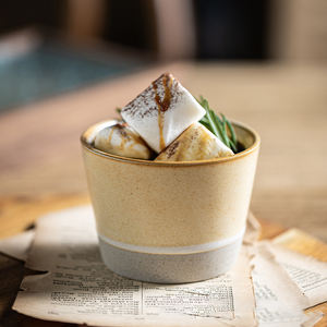 Tasse à eau en porcelaine en gros 160 ml, tasse à café expresso en grès pour restaurant et hôtel, tasse créative en céramique pour thé au lait - Product Image 6