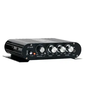 ST-838 Wholesale digital Subwoofer amplifier 2 channel sound system mini home 12V power amplifier