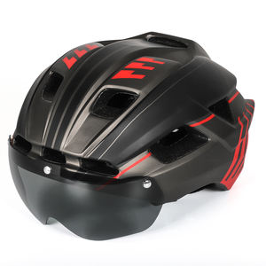 Diseños exclusivos <span class=keywords><strong>Casco</strong></span> de equitación para hombres y mujeres <span class=keywords><strong>Casco</strong></span> de ciclismo con gafas magnéticas desmontables Ciclismo Adultos <span class=keywords><strong>Casco</strong></span> de bicicleta de carretera - Product Image 4