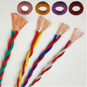 Câble électrique 2 conducteurs rigides RVS, paire torsadée flexible, gaine PVC, indice IP67, 300/500V, pour alarme, sonnette de porte coupe-feu, fils en cuivre 0,3-2,5mm - Product Image 6