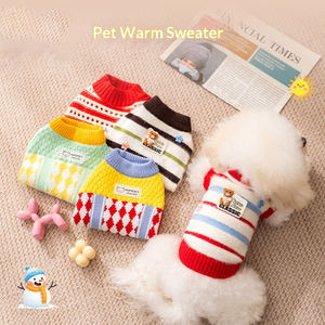Suéter de Lujo <span class=keywords><strong>para</strong></span> <span class=keywords><strong>Perros</strong></span> Pequeños de Año Nuevo, Lindo Suéter Festivo de Invierno con Estampado de Animales de Dibujos Animados, Ropa Cómoda <span class=keywords><strong>para</strong></span> Mascotas - Product Image 3