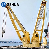 Grue de pont marine hydraulique à flèche télescopique et rigide 5t 10t 20t 30t 50t 70t