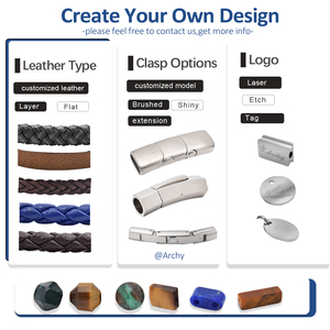 Vòng tay đá tự nhiên thủ công thời trang 4x2MM dành cho nam nữ, có khắc tên cá nhân, khóa bằng thép không gỉ - Product Image 5