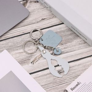 PU Leather Crab Keychain Mini Animal Cartoon Bag Pendant Cute Design <b>Keyring</b> <b>Charms</b> - Product Image 2
