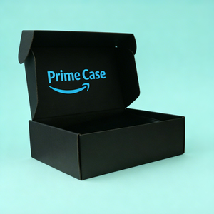 صندوق تغليف فاخر مخصص للأحذية الرجالية والقمصان والجوارب وربطات العنق والعطور، صندوق بريدي أسود مموج لتغليف الزهور - Product Image 5